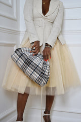 NARA TULLE SKIRT IN BEIGE