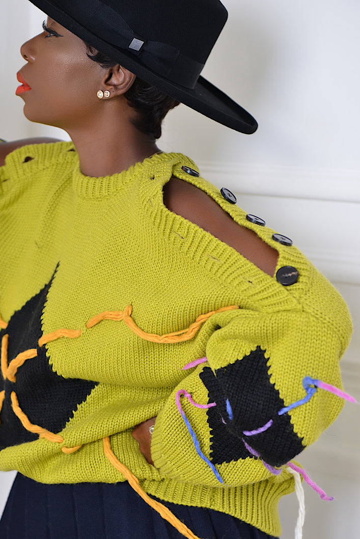 SUZHOU KNIT SWEATER IN GREEN