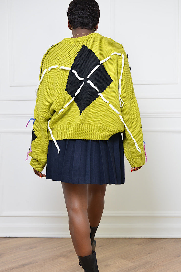 SUZHOU KNIT SWEATER IN GREEN