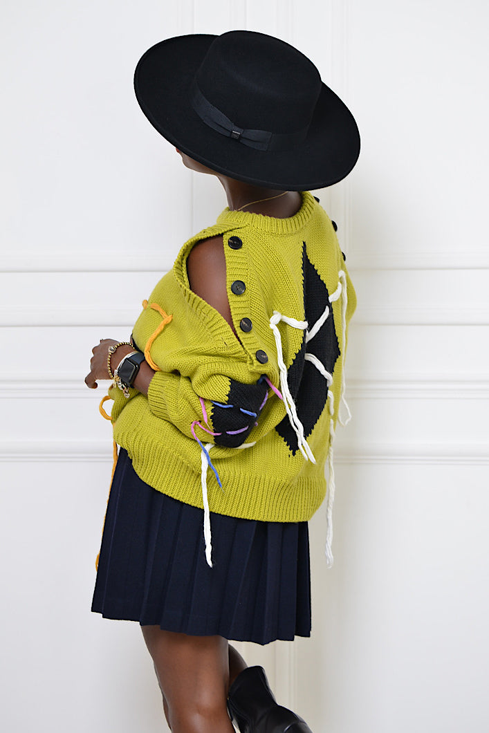 SUZHOU KNIT SWEATER IN GREEN
