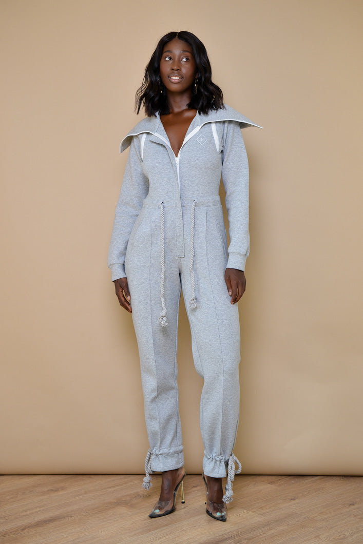 TOKYO LUXE JUMPSUIT IN GREY