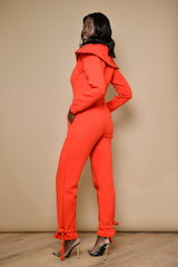 TOKYO LUXE JUMPSUIT IN RED