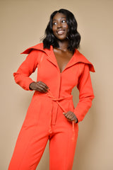 TOKYO LUXE JUMPSUIT IN RED