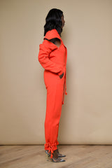 TOKYO LUXE JUMPSUIT IN RED