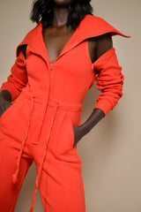 TOKYO LUXE JUMPSUIT IN RED