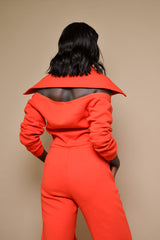 TOKYO LUXE JUMPSUIT IN RED