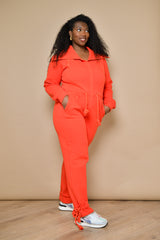 TOKYO LUXE JUMPSUIT IN RED