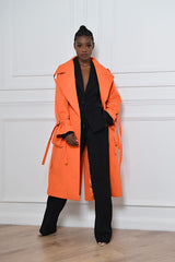TOLEDO MAC COAT IN ORANGE