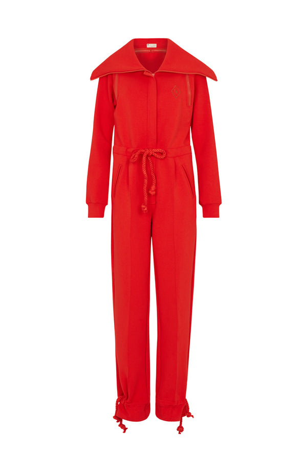 TOKYO LUXE JUMPSUIT IN RED