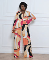 JAIPUR PRINTED WIDE LEG PANTS
