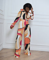 JAIPUR PRINTED WIDE LEG PANTS