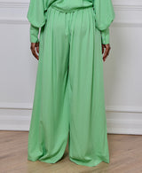 voluminous pants in green