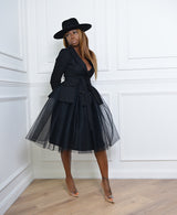 TULLE SKIRT IN BLACK